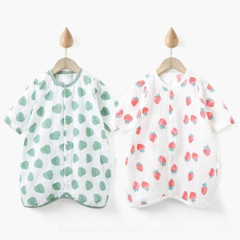 儿童睡袍婴儿连体薄款夏季睡裙睡衣衣服长袖浴袍宝宝男女空调夏款