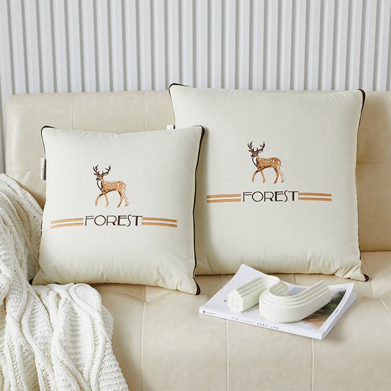 纯棉抱枕被简约全棉刺绣两用汽车靠垫办公室沙发午睡二合一空调被,居家布艺,抱枕被,淘宝优惠券,粉丝福利购,淘宝优惠卷