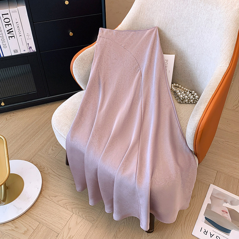 莓果粉新中式醋酸缎面半身裙女夏季2025高腰垂感显瘦高级感a字裙,女装/女士精品,半身裙,淘宝优惠券,粉丝福利购,淘宝优惠卷