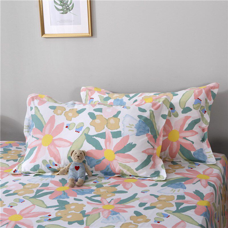 加厚加密纯棉斜纹拉链式枕套一对装全棉48x74单人成人床上枕头套