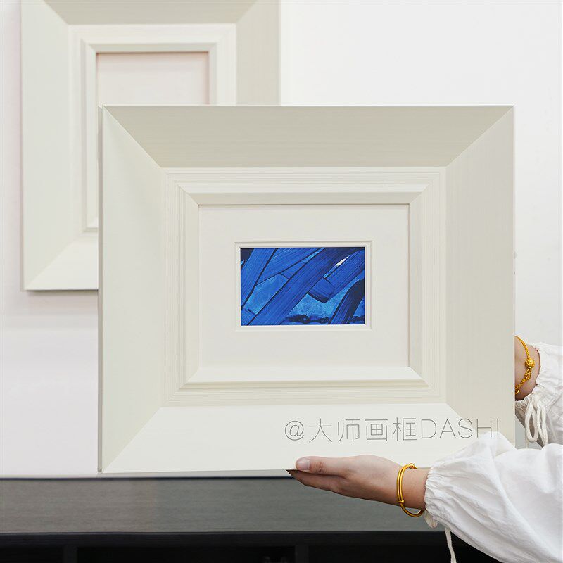 可定制简约实木画框油画外框字画装裱镜框相框挂墙结婚照片拼图a4