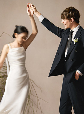 澳嘉男西装毛呢冬季加厚套装结婚西服新郎结婚西装结婚礼服男士