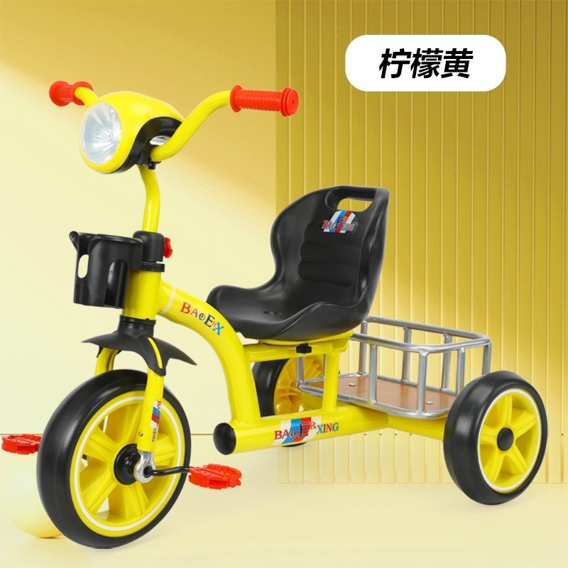 多功能儿童车幼儿三轮推车脚踏三轮车防侧翻玩具车2-6岁手推车