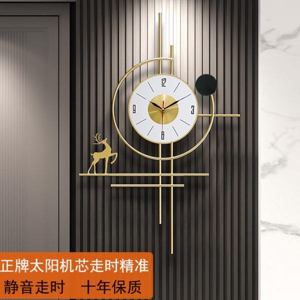 网红新款创意客厅时尚挂墙艺术轻奢钟表简约现代大气静音时钟挂钟,家居饰品,挂钟,淘宝优惠券,粉丝福利购,淘宝优惠卷