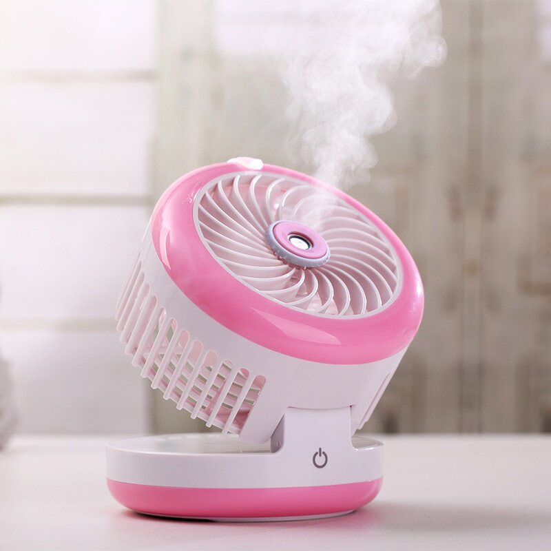 夏日清凉解暑抖音同款神器家用y喷雾USB风扇迷你小风扇便携可充电
