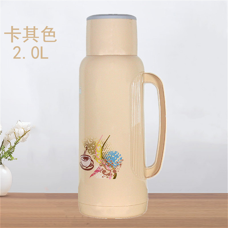 2L/5磅家用热水瓶塑料外壳保暖C水壶皮小暖瓶茶瓶开水瓶玻璃内胆