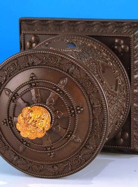 恒嘉纯铜指捻摆件中控汽车载装饰高端精工紫铜工艺品家用饰品桌面