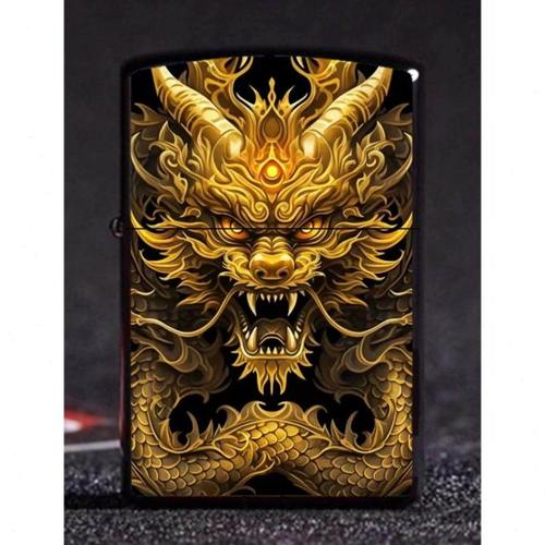 中国龙打火机2024龙年礼品金属煤油打火机创意新年礼物龙年大火