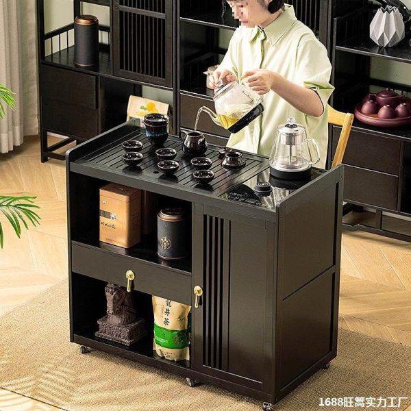 移动茶桌小茶台烧水壶一体家用茶水柜茶车阳台实木茶几煮泡茶桌子,商业/办公家具,茶台/茶桌,淘宝优惠券,粉丝福利购,淘宝优惠卷