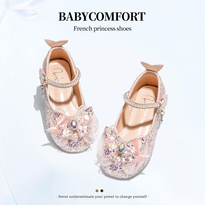 女童鞋子儿童公主水晶鞋2024新款女孩春夏季闪亮小高跟表演小皮鞋,童鞋/婴儿鞋/亲子鞋,水晶/水钻鞋,淘宝优惠券,粉丝福利购,淘宝优惠卷