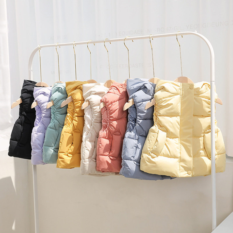 儿童连帽背心女童秋冬季外穿羽绒棉幼儿园服可爱耳朵坎肩,童装/婴儿装/亲子装,马甲,淘宝优惠券,粉丝福利购,淘宝优惠卷