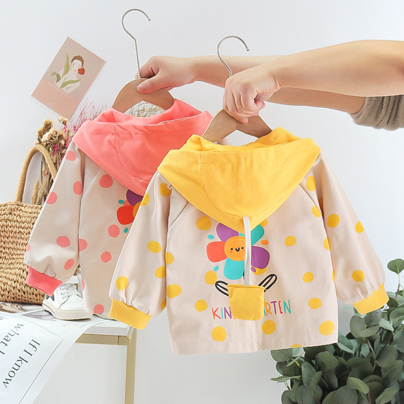 女童外套装2023新款宝宝洋派时髦婴幼儿童小孩春秋季韩版上衣服潮