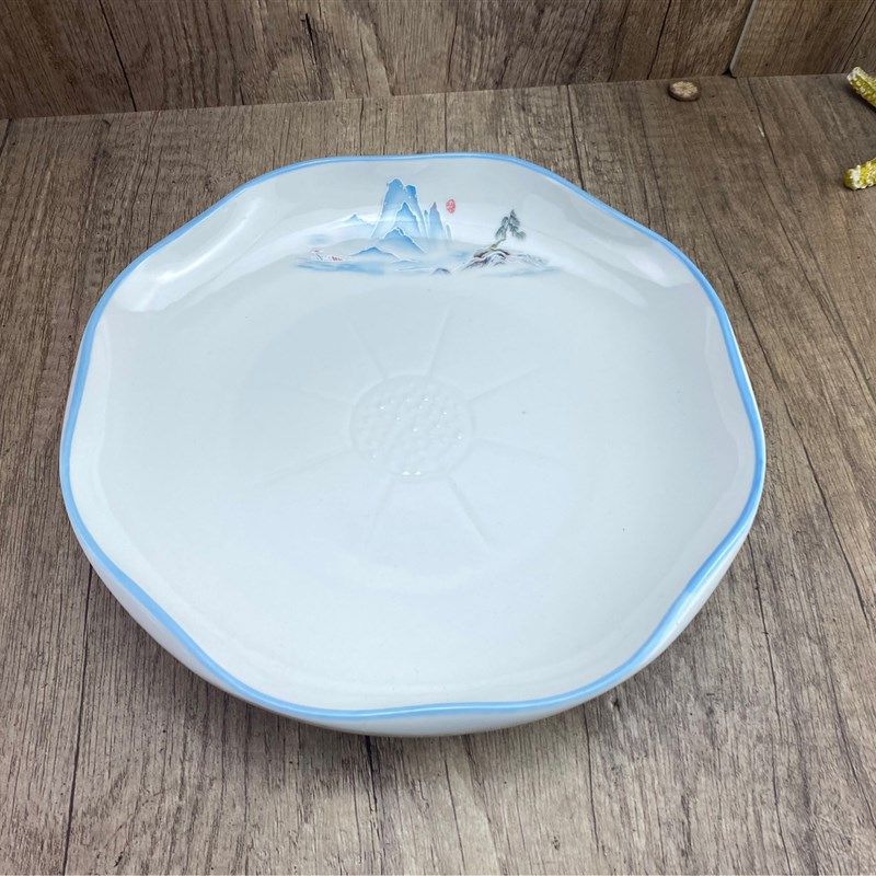 陶瓷菜盘家用碟创意个性花边汤盘饭盘深盘早餐盘简约蒸鱼剁椒鱼盘,厨房/烹饪用具,配菜/备菜盘,淘宝优惠券,粉丝福利购,淘宝优惠卷