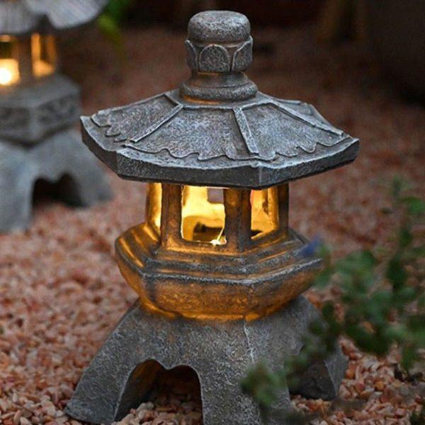 太阳能石塔灯中式仿石小宫灯庭院装饰花园艺景观户外落地造景摆件,家居饰品,户外/庭院摆件,淘宝优惠券,粉丝福利购,淘宝优惠卷