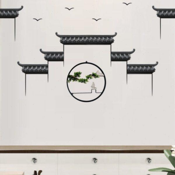 梦古小号免打孔飞檐中式立体树脂仿古墙面装饰挂件徽派马头墙屋檐,家居饰品,壁饰,淘宝优惠券,粉丝福利购,淘宝优惠卷