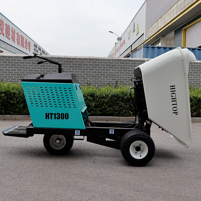 出口英国轮式短途运输车 果园大棚肥料转运翻斗车 小型液压自卸车