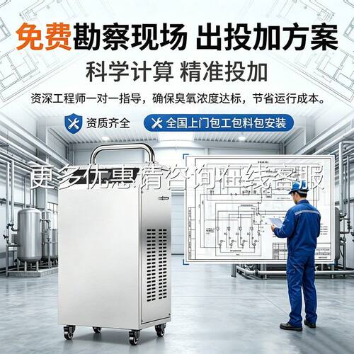 空源臭氧设备管式304臭氧机度食品车间万级洁净工气厂业臭氧发生