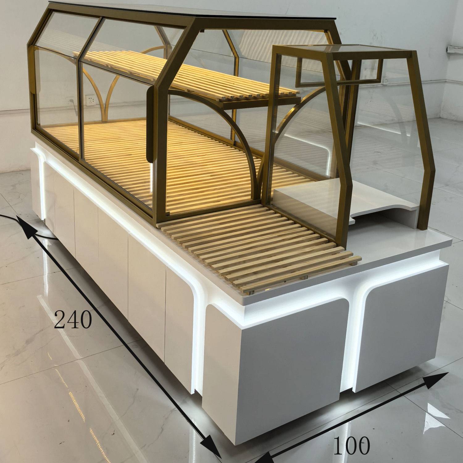 面包柜展示柜中岛柜边柜烘焙货架商用玻璃蛋糕糕点店模型柜样品柜