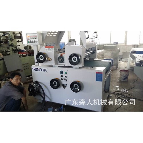 辉门集团摩擦材料 刹车片 黑色胶水用UV滚涂机 辊胶机