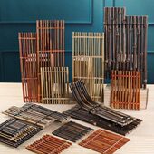 饰品摆件海鲜姿造道具 烤肉拼盘装 装 饰刺身竹排竹篱笆日料摆盘日式