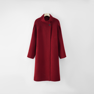 【粉红粉丝专享】中长款加厚毛呢大衣秋冬冬季88285