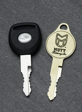 轻骑大脚怪MUTT定制钥M匙复古纯铜钥匙胚