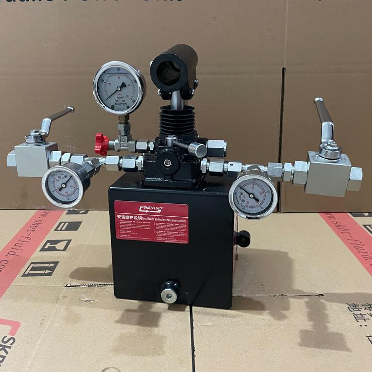 PMI45S-Y双作用手动液压泵配3L铁制油箱