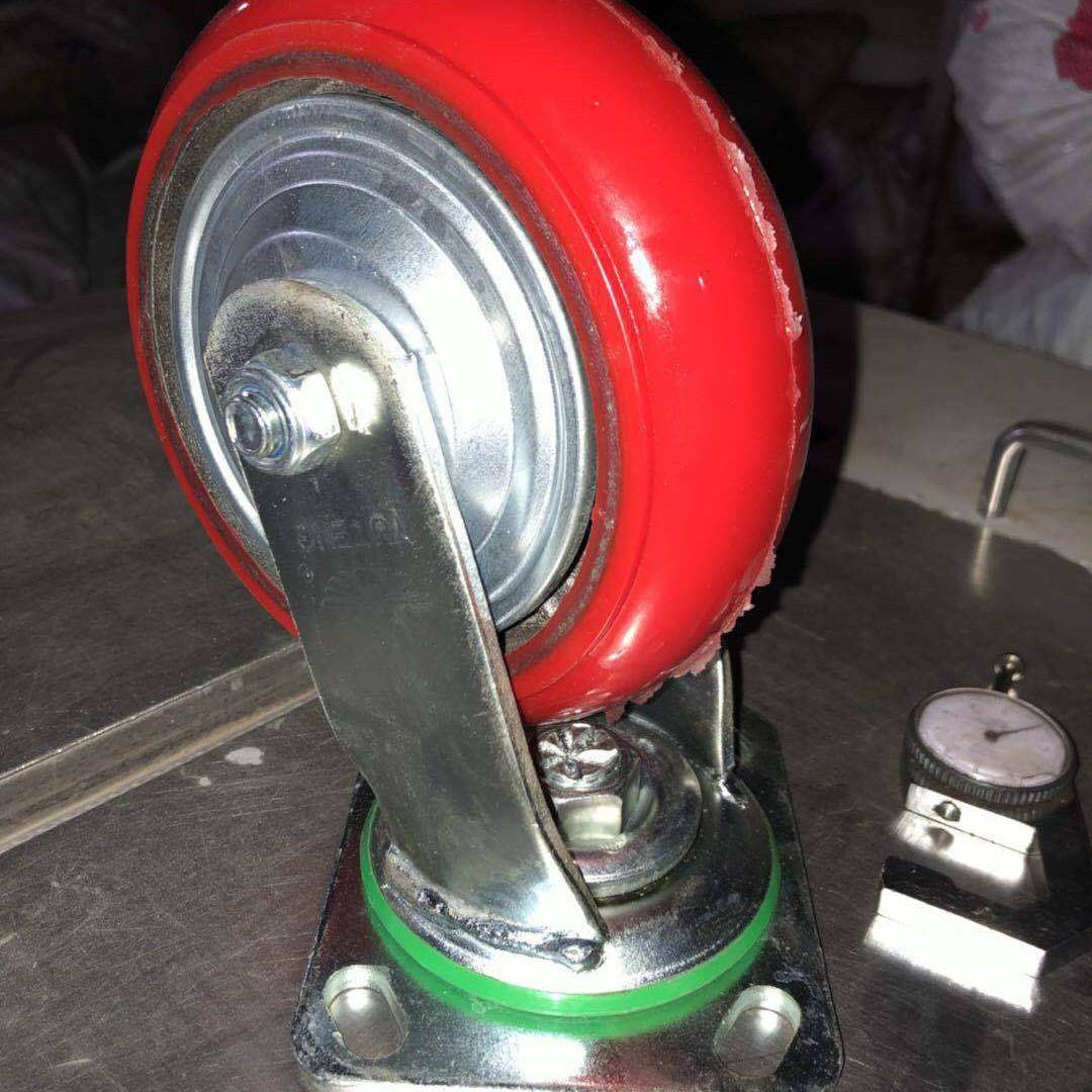 直销重型工业真聚氨酯轮6寸8寸铁芯聚氨酯万向脚轮保称重1吨