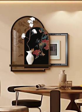 中古风电表箱装饰画法式复古配电箱餐厅免打孔电闸箱开关遮挡挂画