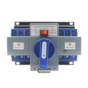 50A英文版 双电源自动转换开关380V蓝色CB级微断型NLQ1 63A