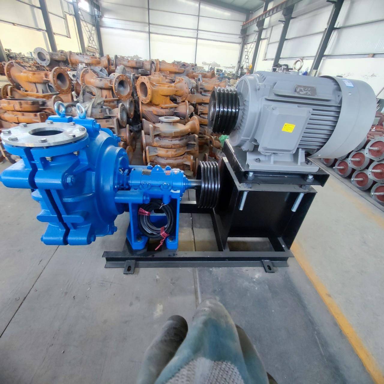 抽沙泵4/3C-AH渣浆泵高铬合金叶轮衬胶泵过流件3/2C-AH