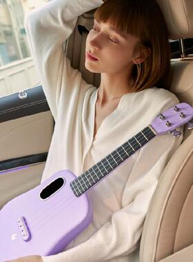 拿火尤克里里LAVAU2碳纤维23寸26寸男女儿童初学入门小吉他