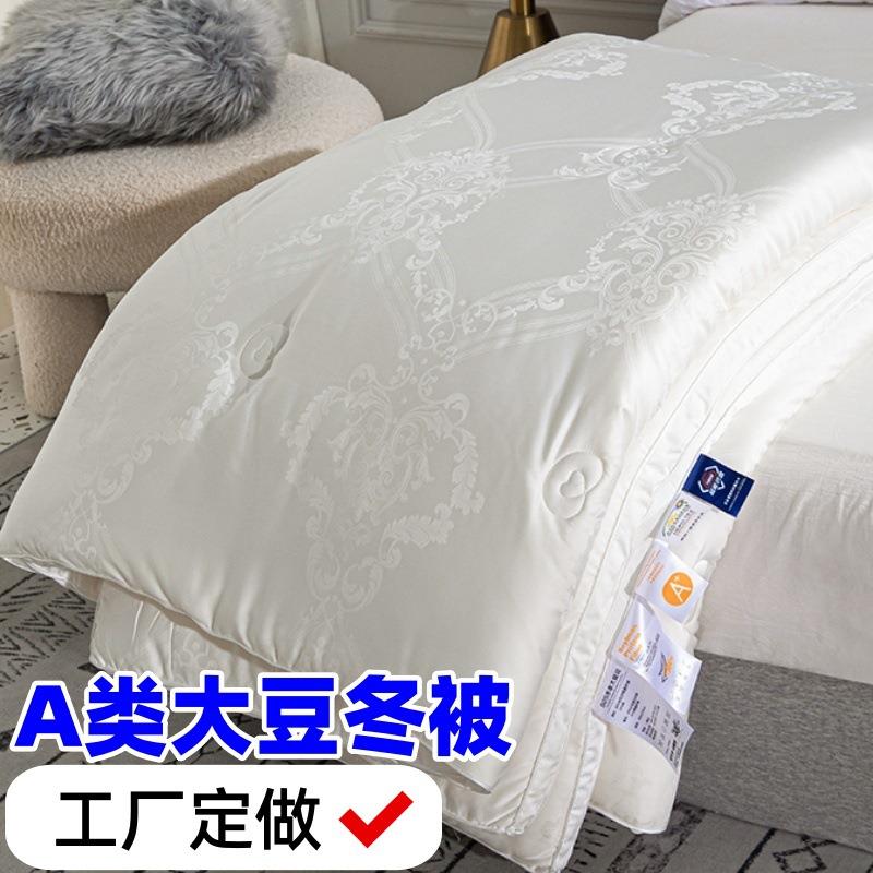 四季高档轻奢a类大豆纤维子母被秋冬加厚保暖冬被软糯春秋被夏被