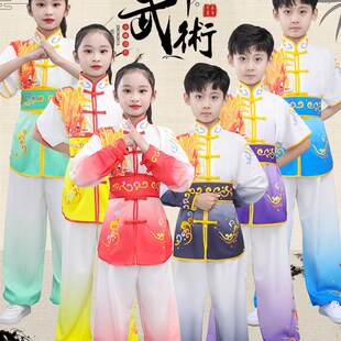 六一儿童武术演出服中国风男女童练武表演服武校训练功夫比赛服装