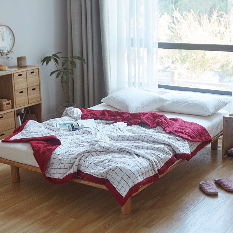 纯棉日式被芯水洗棉夏凉被空调被春秋全棉厚被子简约格子薄被子,床上用品,棉花被,淘宝优惠券,粉丝福利购,淘宝优惠卷