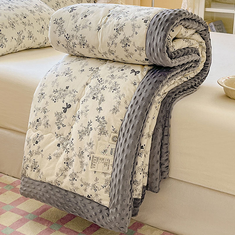 冬季加厚全棉豆豆绒被子宿舍单人盖被牛奶绒冬被春秋被芯2024新款,床上用品,化纤被,淘宝优惠券,粉丝福利购,淘宝优惠卷