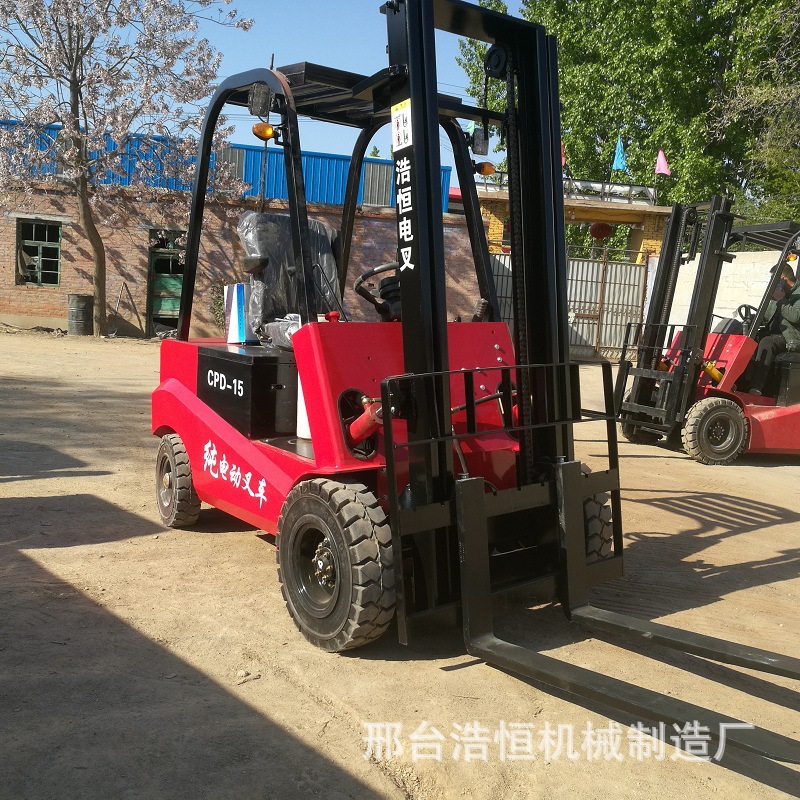 座驾式液压叉车电动四轮搬运车一吨2吨重型