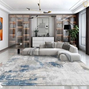 仿羊毛镇平地毯客厅轻奢高级感2024沙发茶几毯简约天津崔黄口地毯