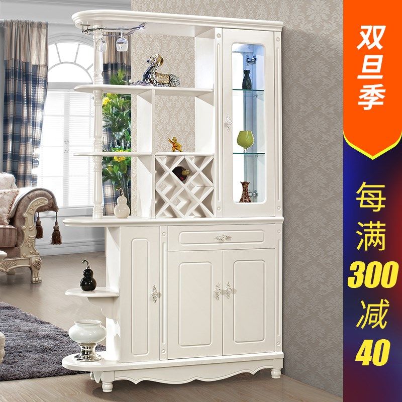 欧式客厅酒柜1.26米双面玄关柜入户门厅间厅柜隔断柜储物柜,住宅家具,酒柜,淘宝优惠券,粉丝福利购,淘宝优惠卷