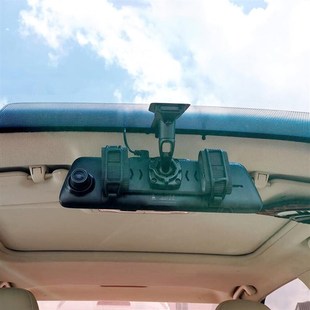 适用盯盯拍E3金属背板支架绑带式后视镜记录仪流媒体改装专车专用