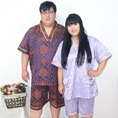 200斤以下 大版 加肥加大高档丝绵汗蒸服浴服男女士胖妹款 特大号码
