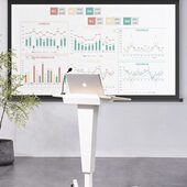 升降演讲台发言台简约现代教室培训接待台导购台咨客台前台主持台