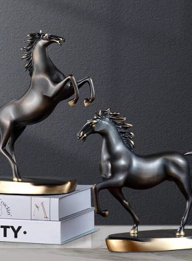 铜马摆件高d端马到成功客厅样板房办公室老板桌装饰品商务生肖礼