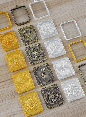 防水款西藏唐卡盒子嘎乌盒吊坠圆