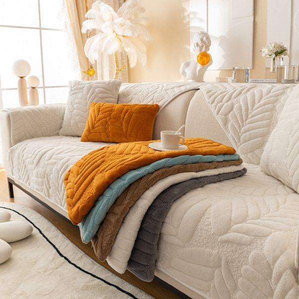 简约冬款沙发垫冬季荷兰绒短毛绒坐垫垫子盖巾沙发套罩防滑加厚,居家布艺,沙发垫,淘宝优惠券,粉丝福利购,淘宝优惠卷