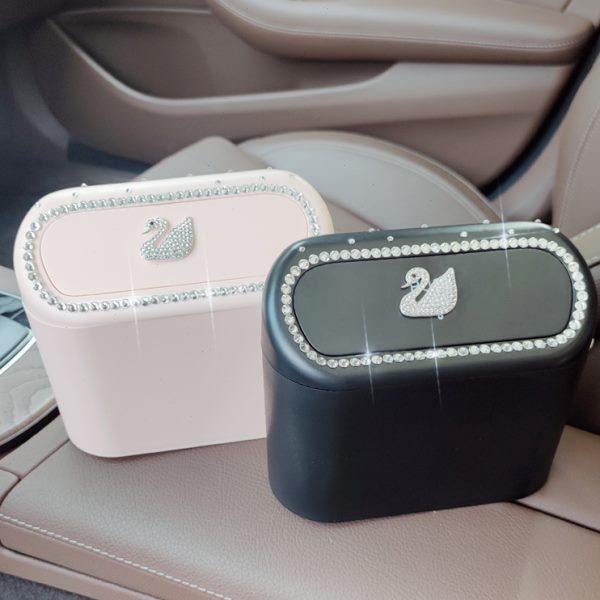 车载垃圾桶垃圾袋雨伞收纳车用置物小桶车上悬挂式汽车内饰用品