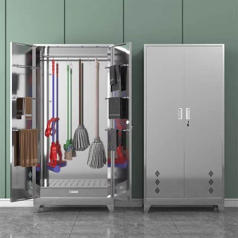 不锈钢清洁柜医院学校商超教室工厂家用保洁柜杂物柜收纳柜工具柜,商业/办公家具,办公储物柜,淘宝优惠券,粉丝福利购,淘宝优惠卷