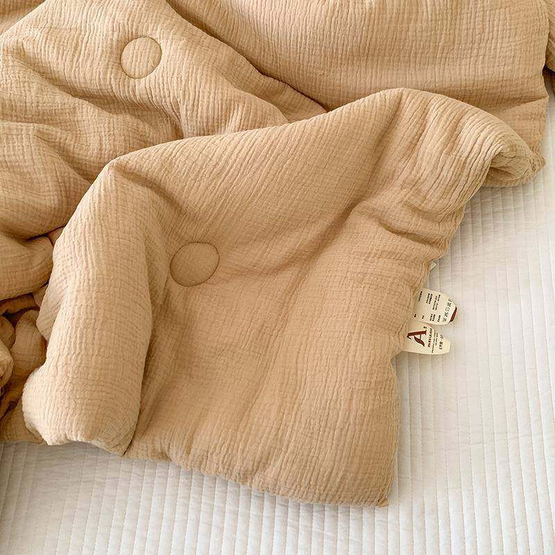 日式简约素色全棉水洗皱皱纱春秋被20%大豆纤维冬被儿童学生宿舍,纺织面料/辅料/配套,纺织机械配件,淘宝优惠券,粉丝福利购,淘宝优惠卷