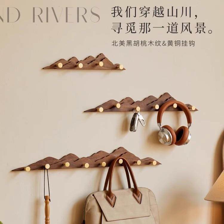 挂衣架墙上壁挂创意入户门口玄关挂衣钩进门后衣帽衣服挂钩免打孔