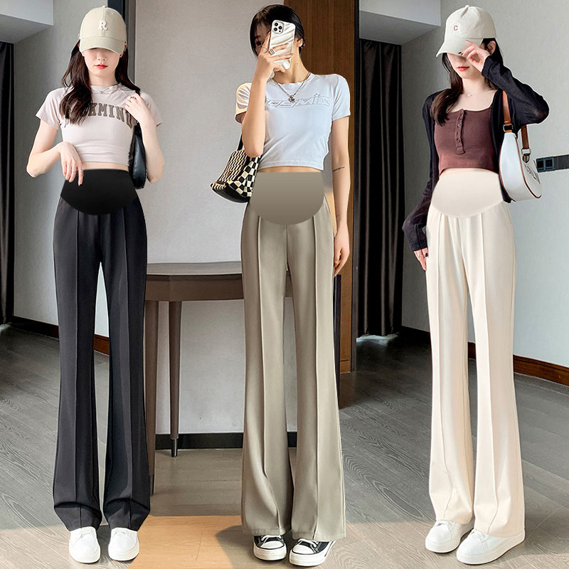 孕妇裤子女夏季薄款外穿西装冰丝裤休闲百搭显瘦微喇叭长裤拖地裤,孕妇装/孕产妇用品/营养,孕妇打底裤,淘宝优惠券,粉丝福利购,淘宝优惠卷